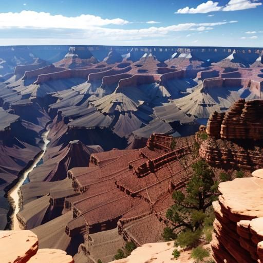 Vast Digital Rendering of the Grand Canyon