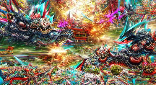 Genshin Impact 8K 3D Maximalist Artwork