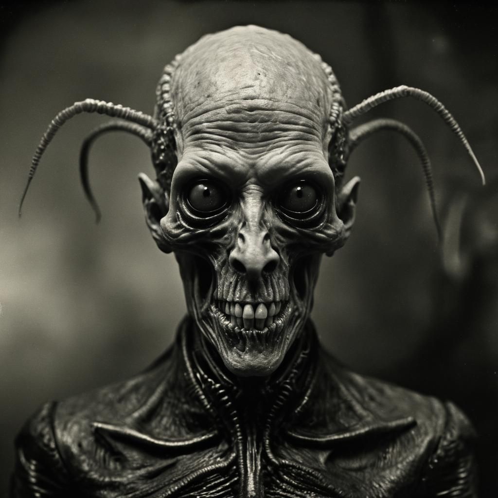 Horrific Loab Portrait in Wax Polymer Style