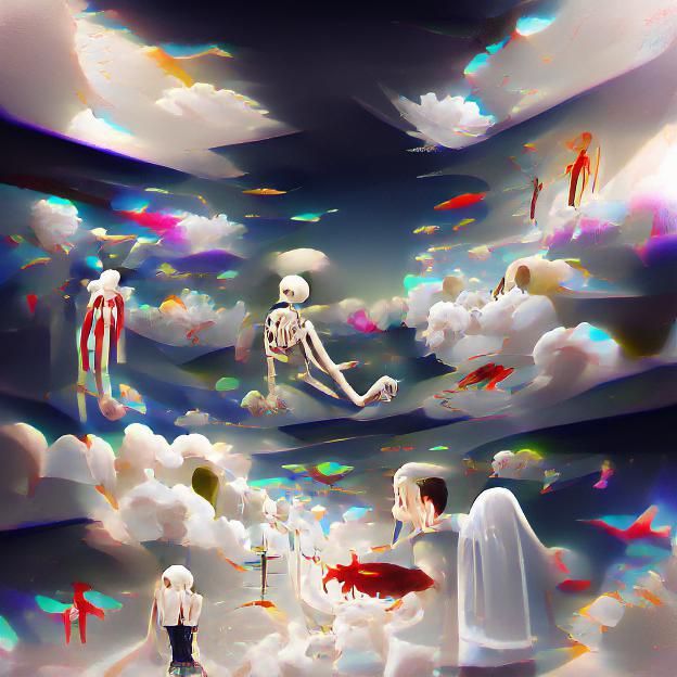 Ethereal Gate to the Afterlife: A Surreal Journey