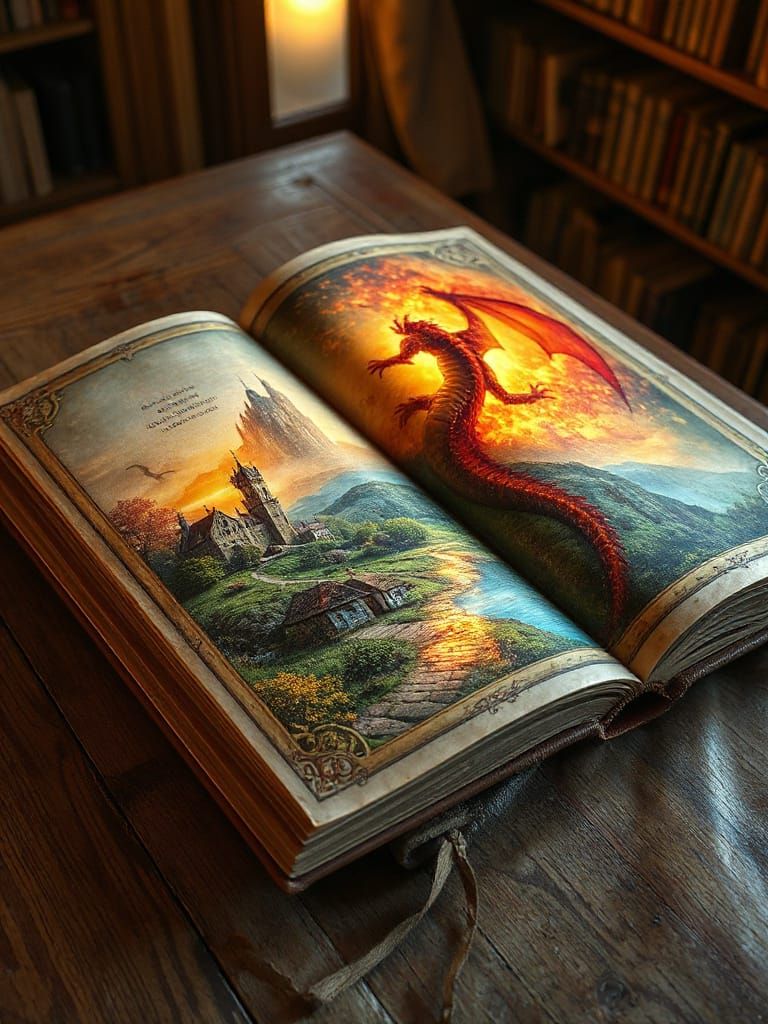 Ancient Magical Tome Reveals Fantasy World in 3D Graphics