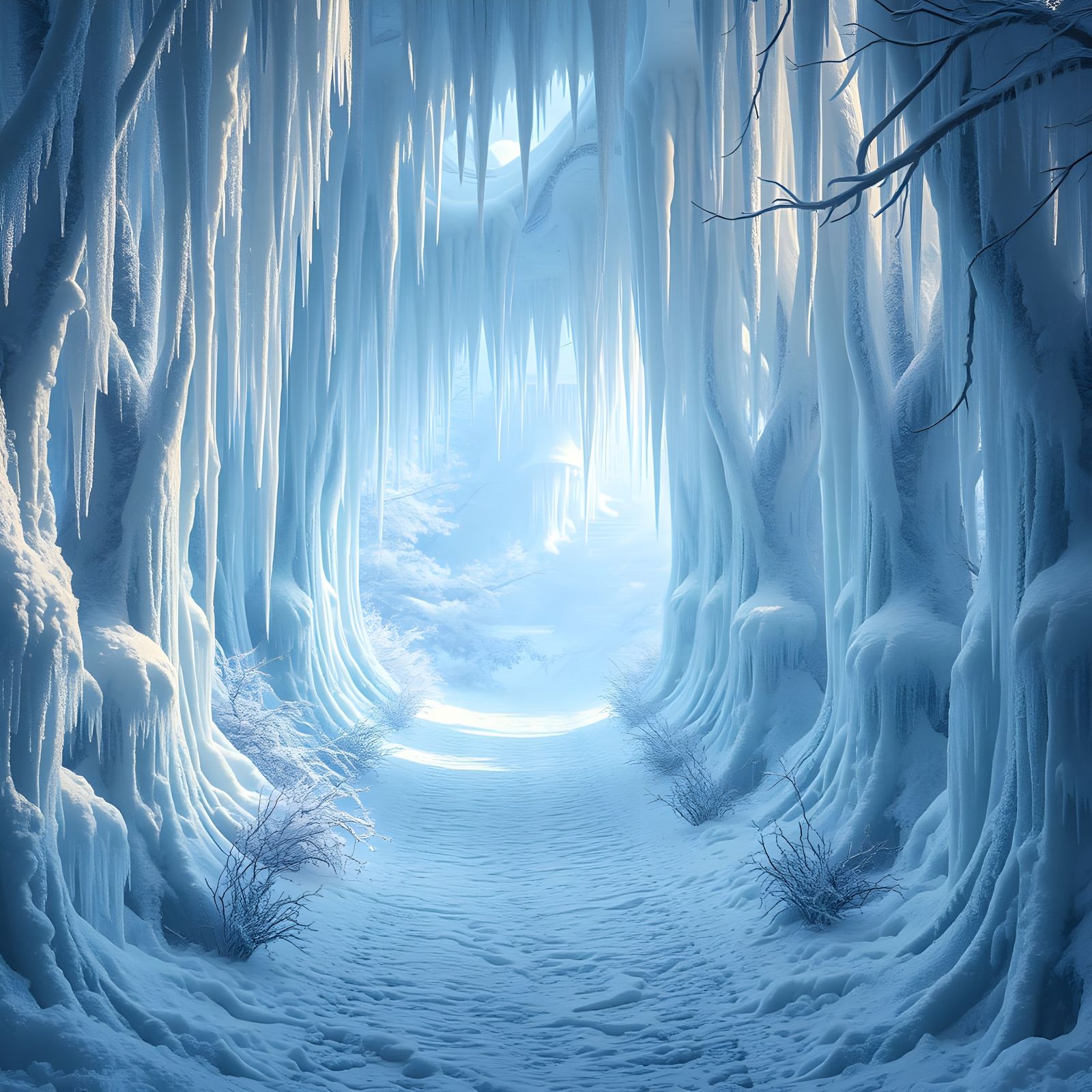 Enchanted Winter Wonderland in Fairytale Style