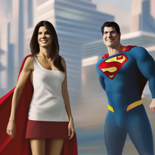 Superman and Superwoman (As mentioned in comic when Lois Lan...