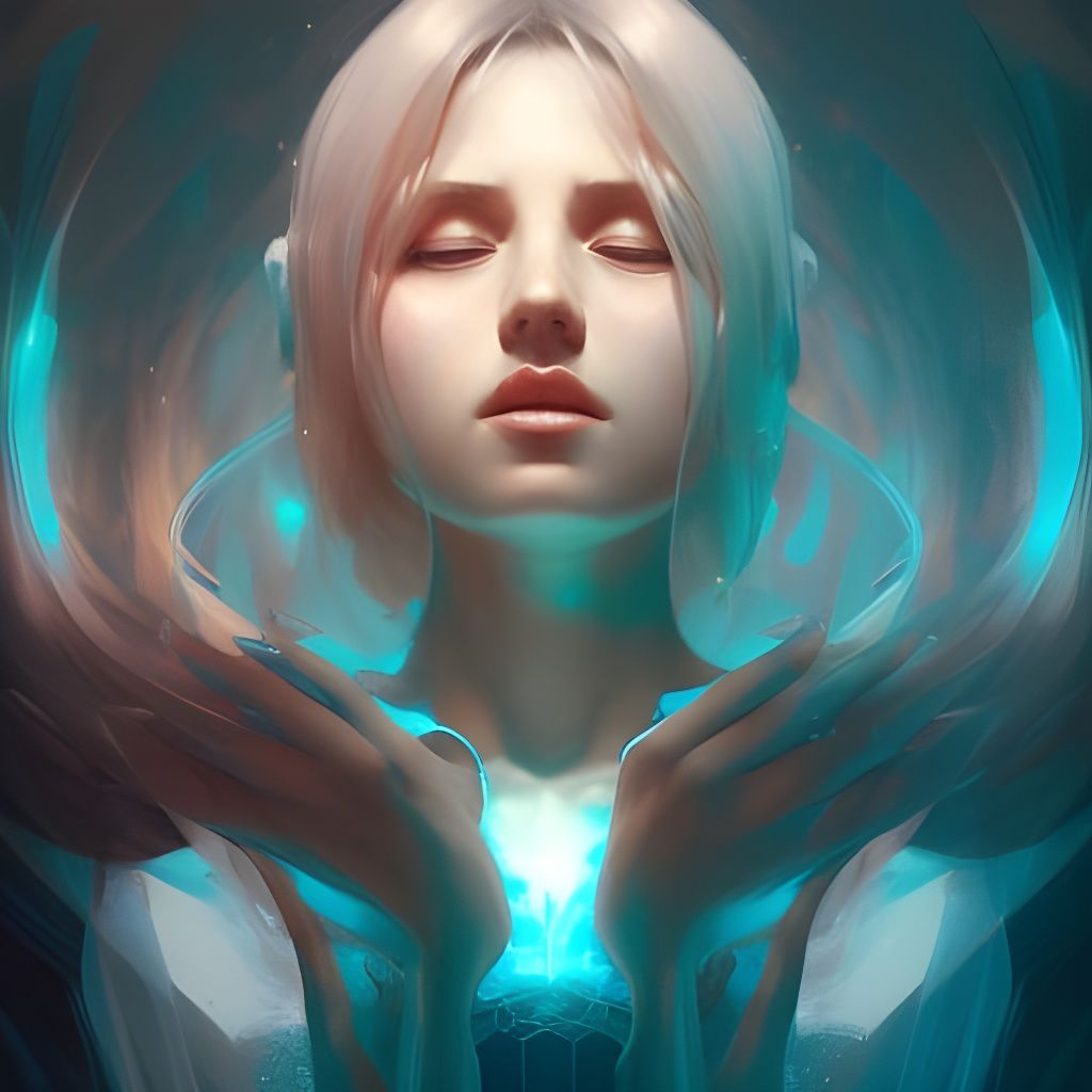 Soul Witch Portrait in Art Nouveau Style