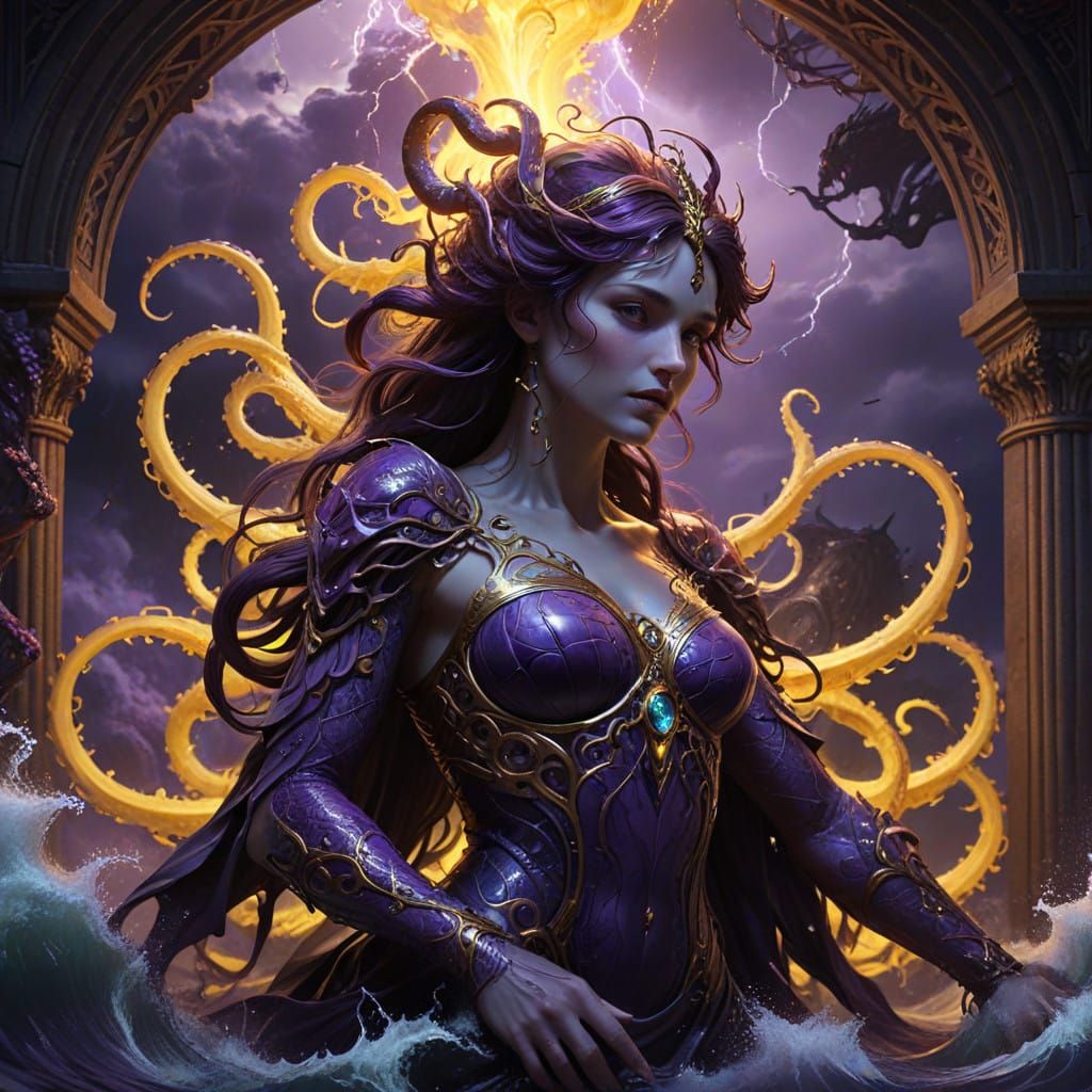 Colossal Leviathan Rises from the Underworld Depths