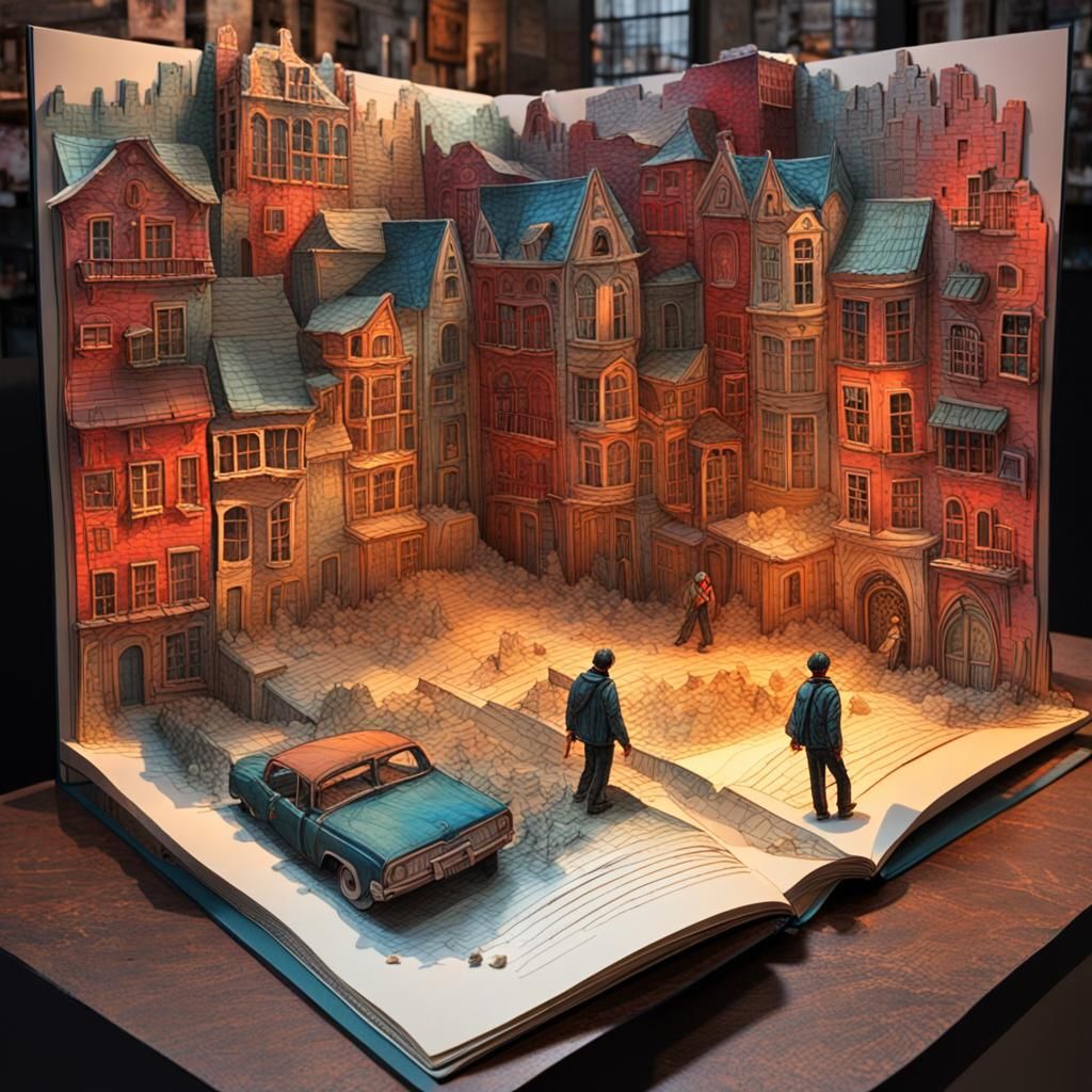 Gritty Urban Pop-Up Book: Existential Torment