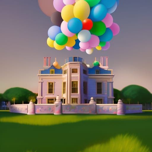 Getting inspired by the balloon house from the Pixar film "Up"...