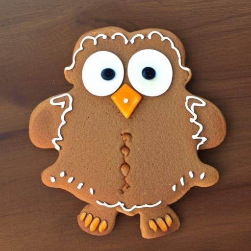Gingerbread Owl Generated by AI