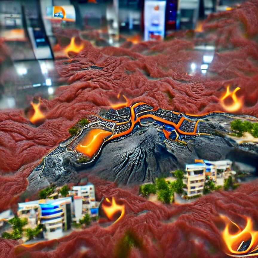 Inferno: A Landscape of Fire and Destruction