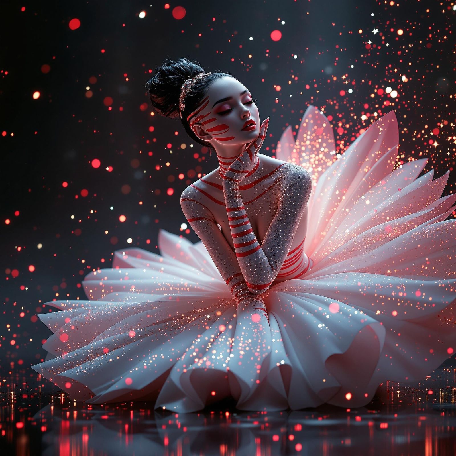 Striped ballerina
