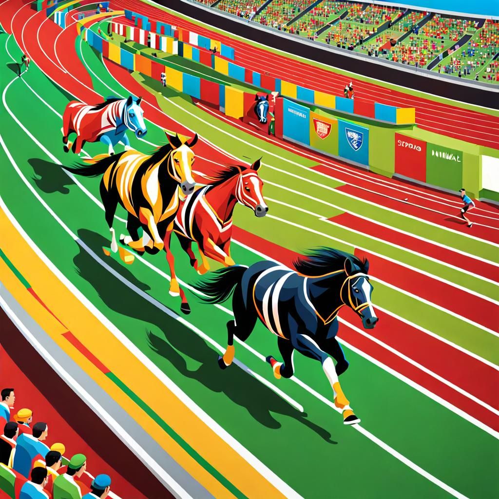 Jungle Animals Compete in Olympics Race