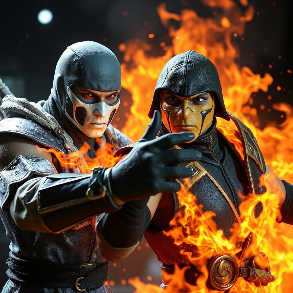 Epic Mortal Kombat Showdown: 1998's Icy Sub-Zero vs Fiery Sc...