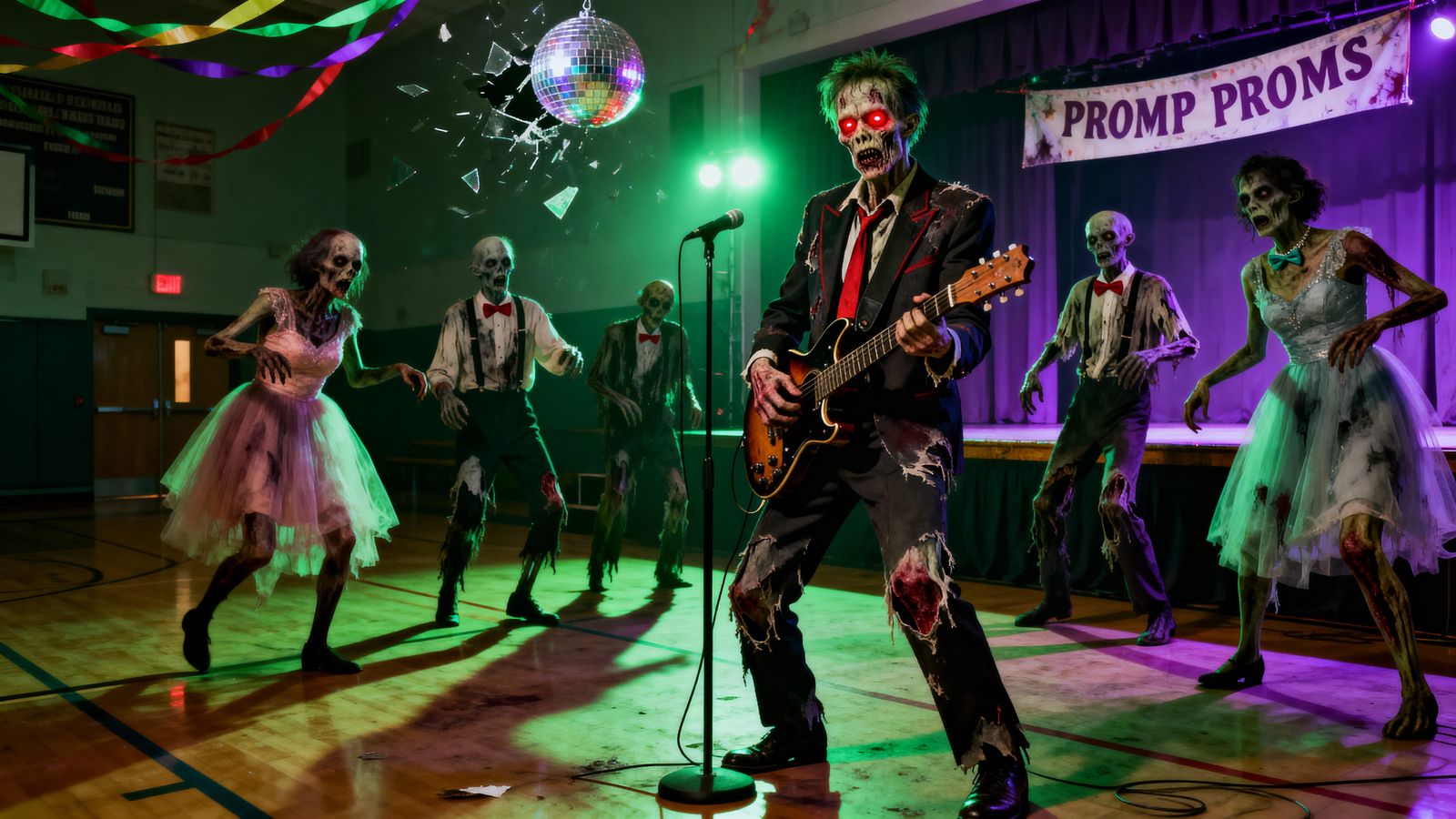 Zombie Marty McFly Rocks the Prom Stage