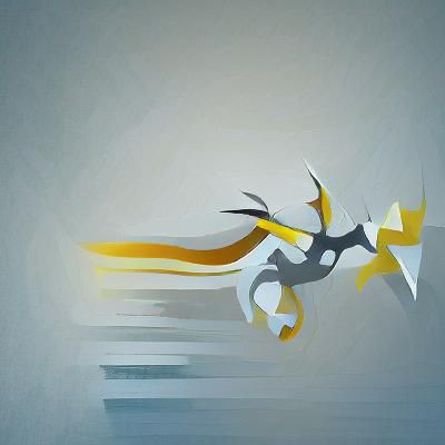 Abstract Minimalist Arceus Digital Artwork