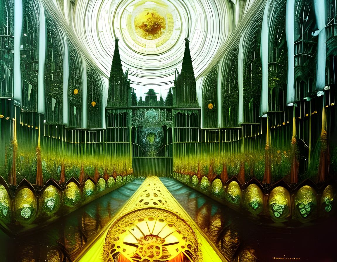 Gothic Clock Cathedrals by Hieronymus Bosch