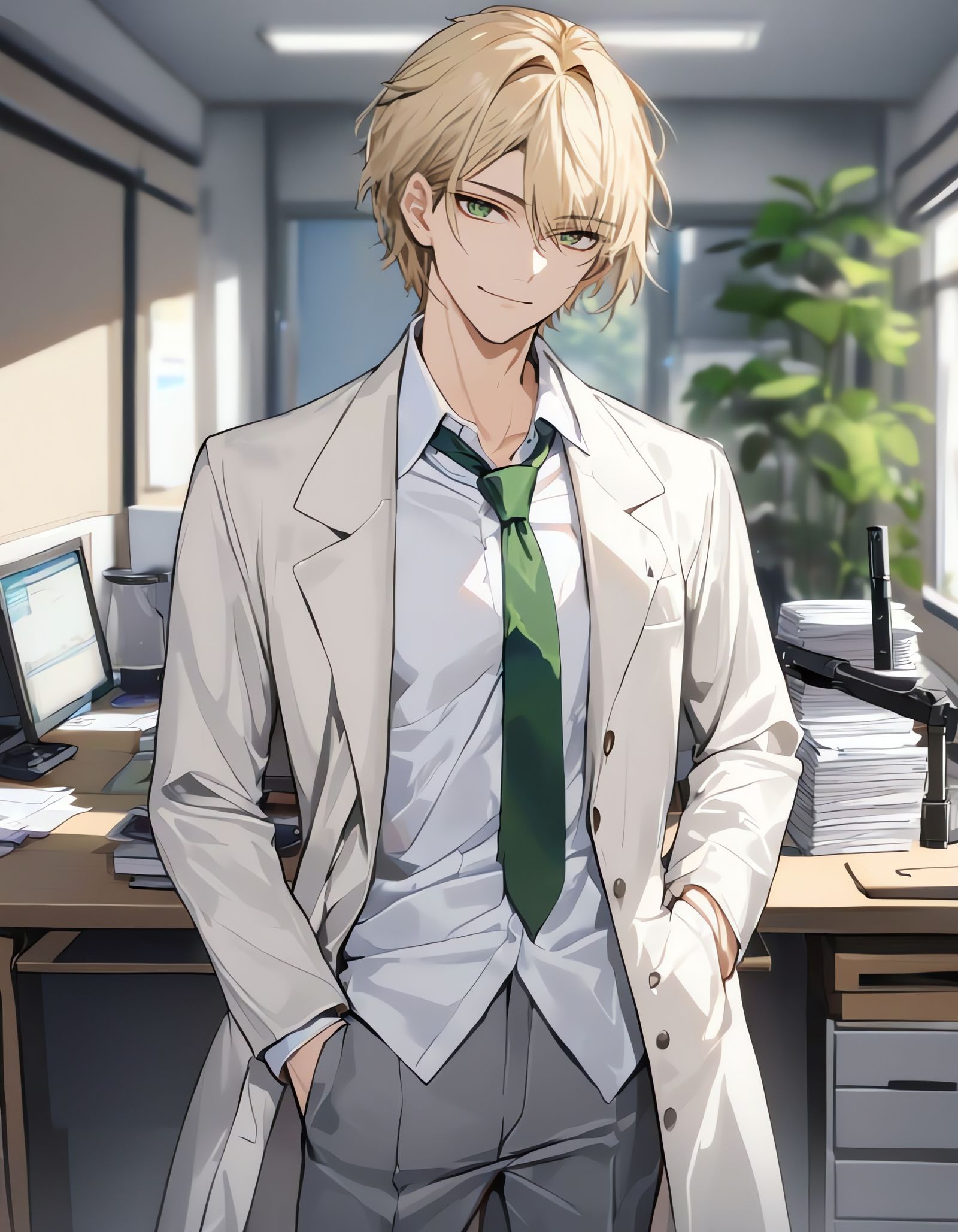 Cyberpunk Cowboy Scientist in a State of Wonder