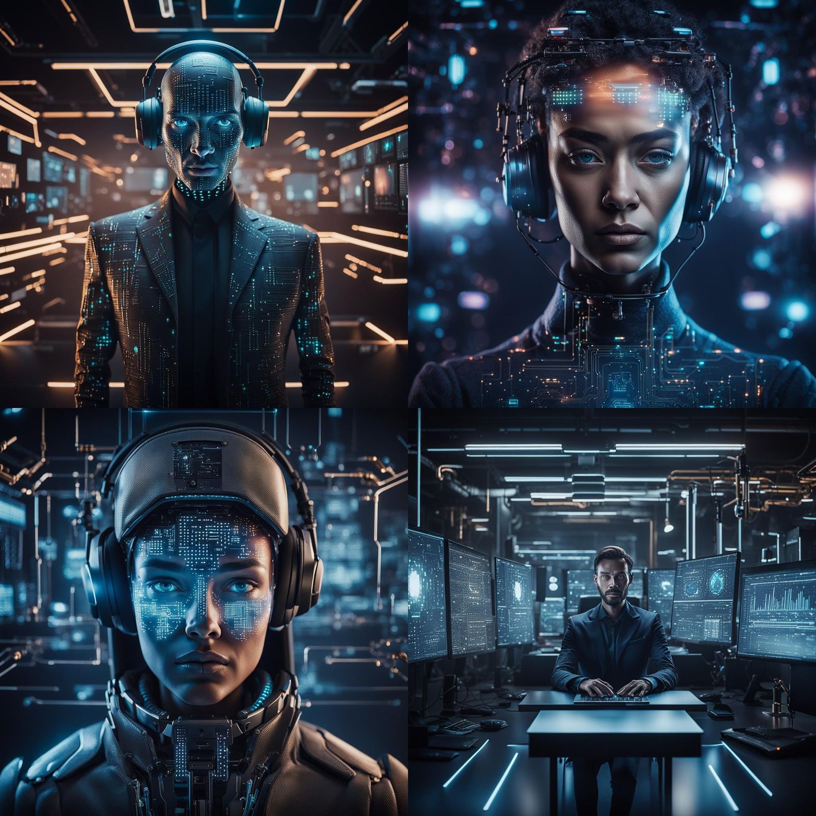 Quantum Holographic Cyber Workstation for AI Marketing