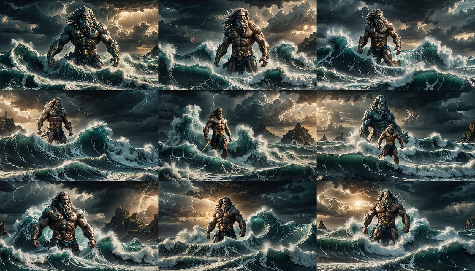 Poseidon's Rise: Epic Cinematic Sea God
