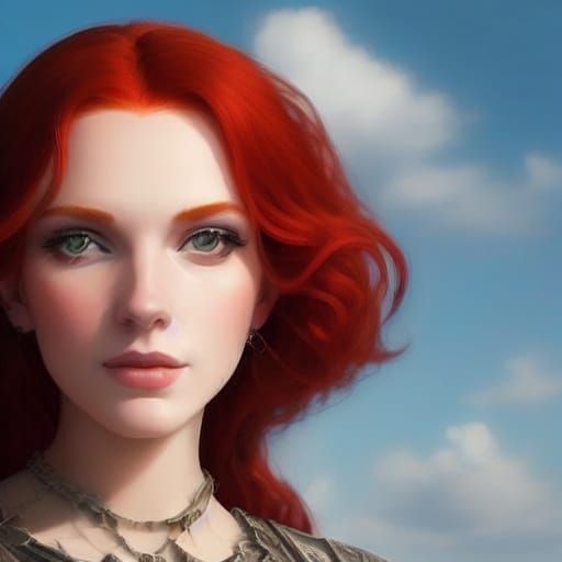 <lora:Red Hair Beauty:1.0> Man he turns me on