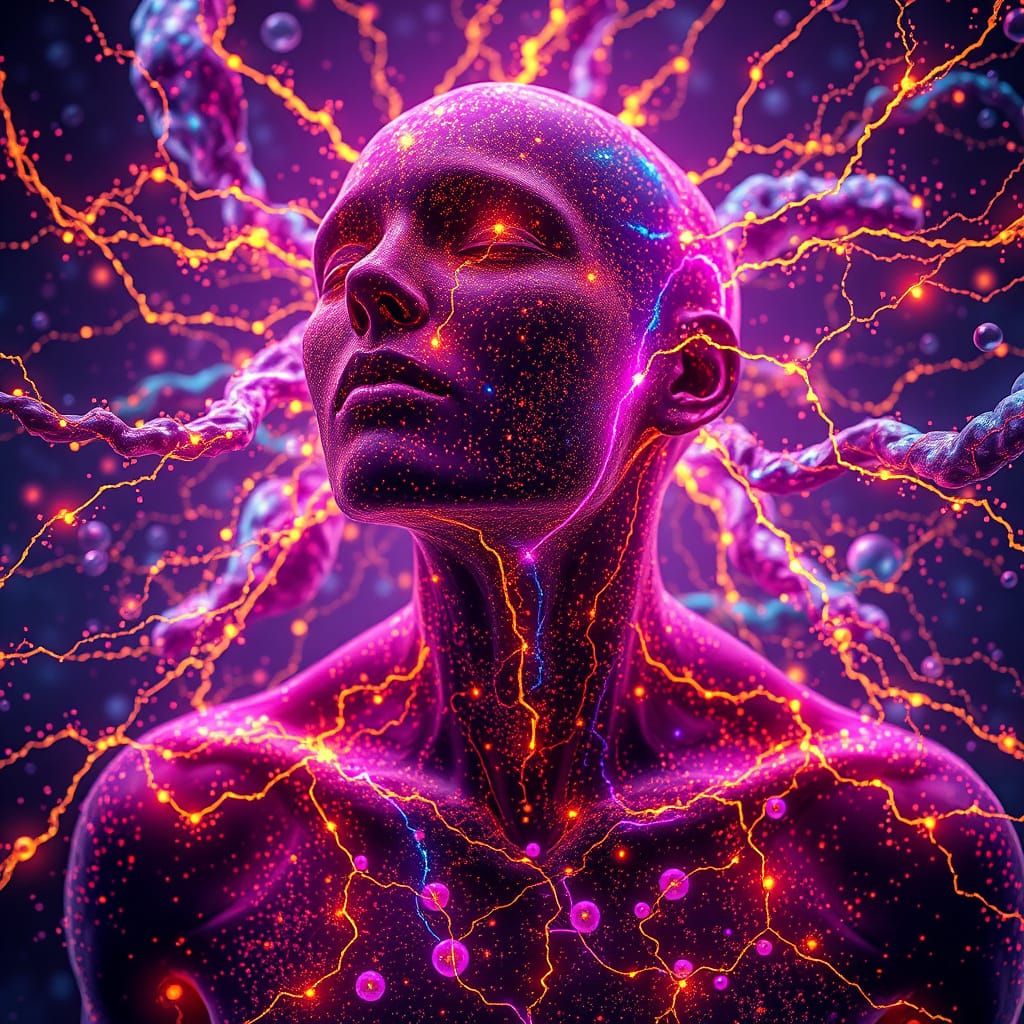 Cosmic Figure Erupting into Galaxies and Voxels