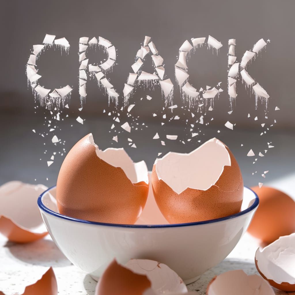 Cracked Egg Shells Spell 'Crack'