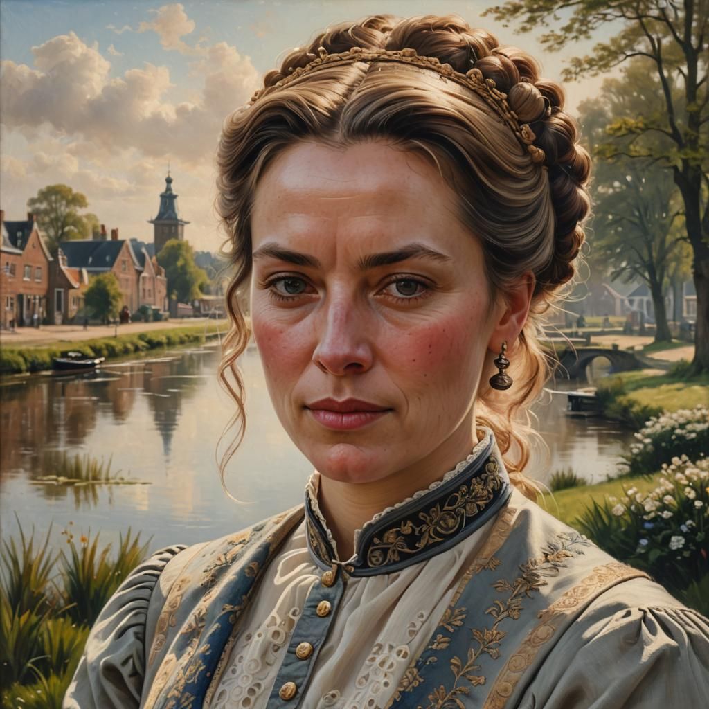 19th Century Dutch Portrait of Neeltje Aleman