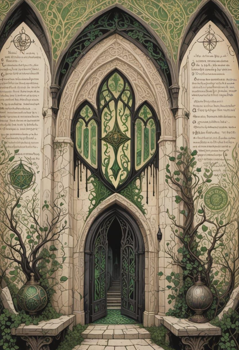 Gothic art Dark Magic, dark arts, dark academia, runes and r...