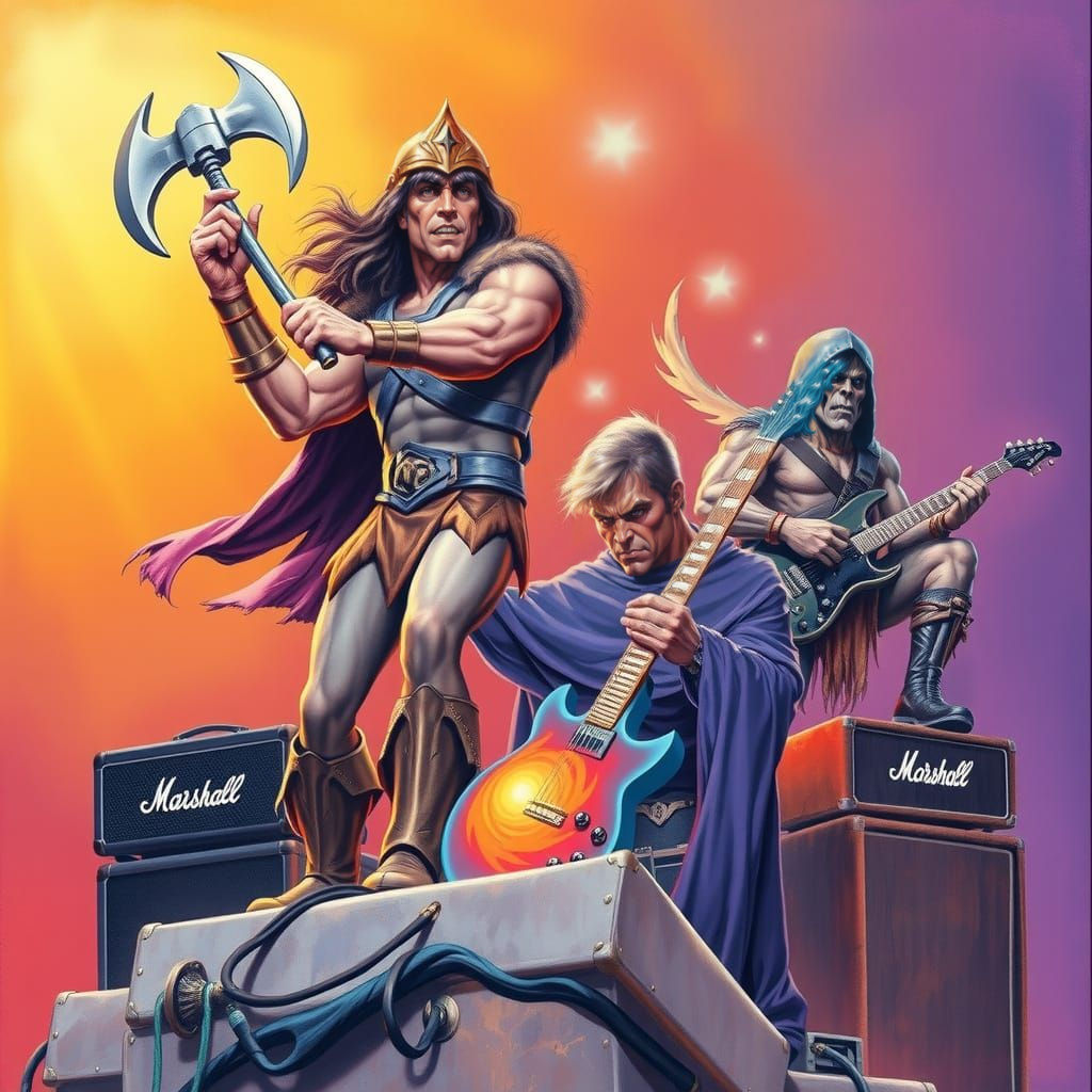 Heroic Rock Band Masters of the Universe