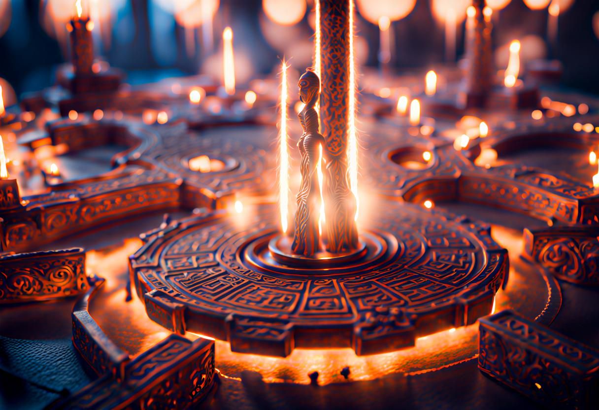 Eldritch Civilization Ritual: HD Professional Photograph