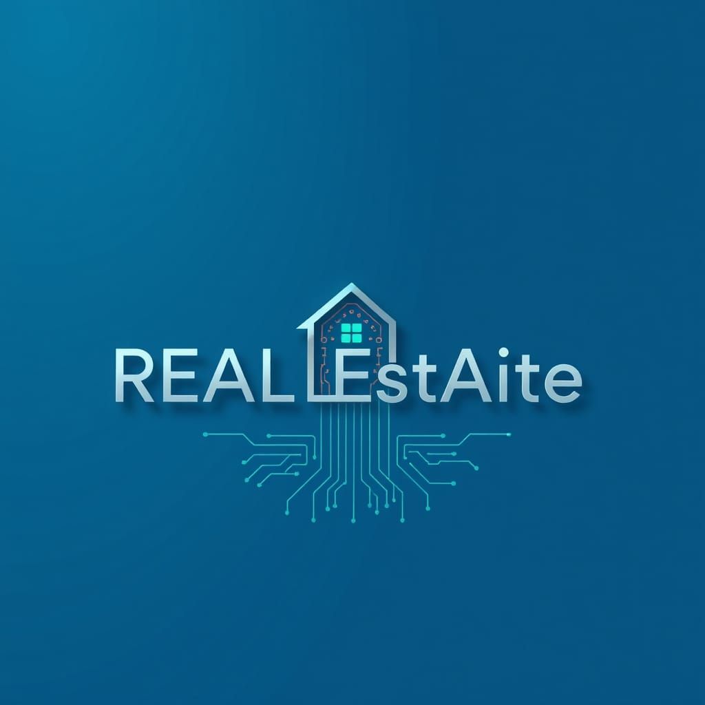 Real EstAIte: Modern AI-Driven Real Estate Logo