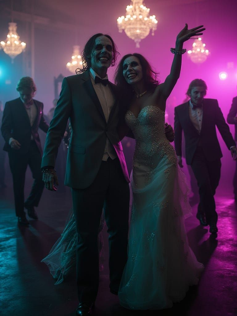 Stylish Undead Teens Dance at Haunted Prom