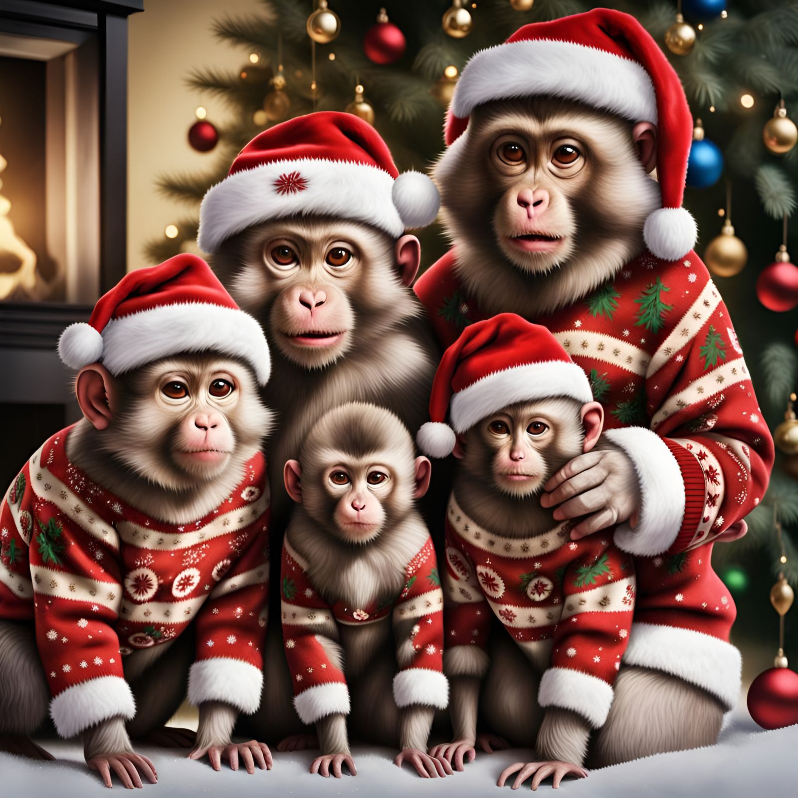 Taking Ugly Sweater Pictures for Grandma