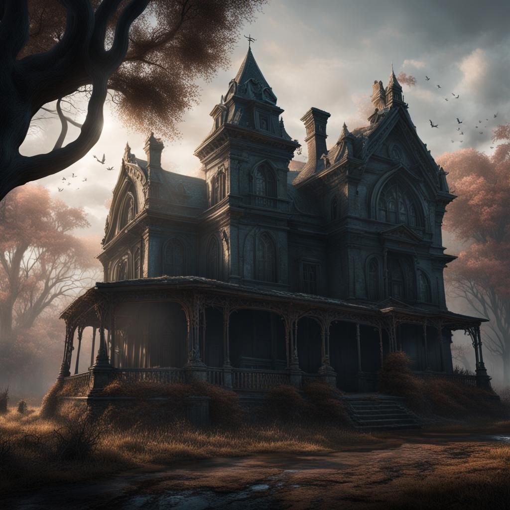 Southern Gothic Horror Matte Painting