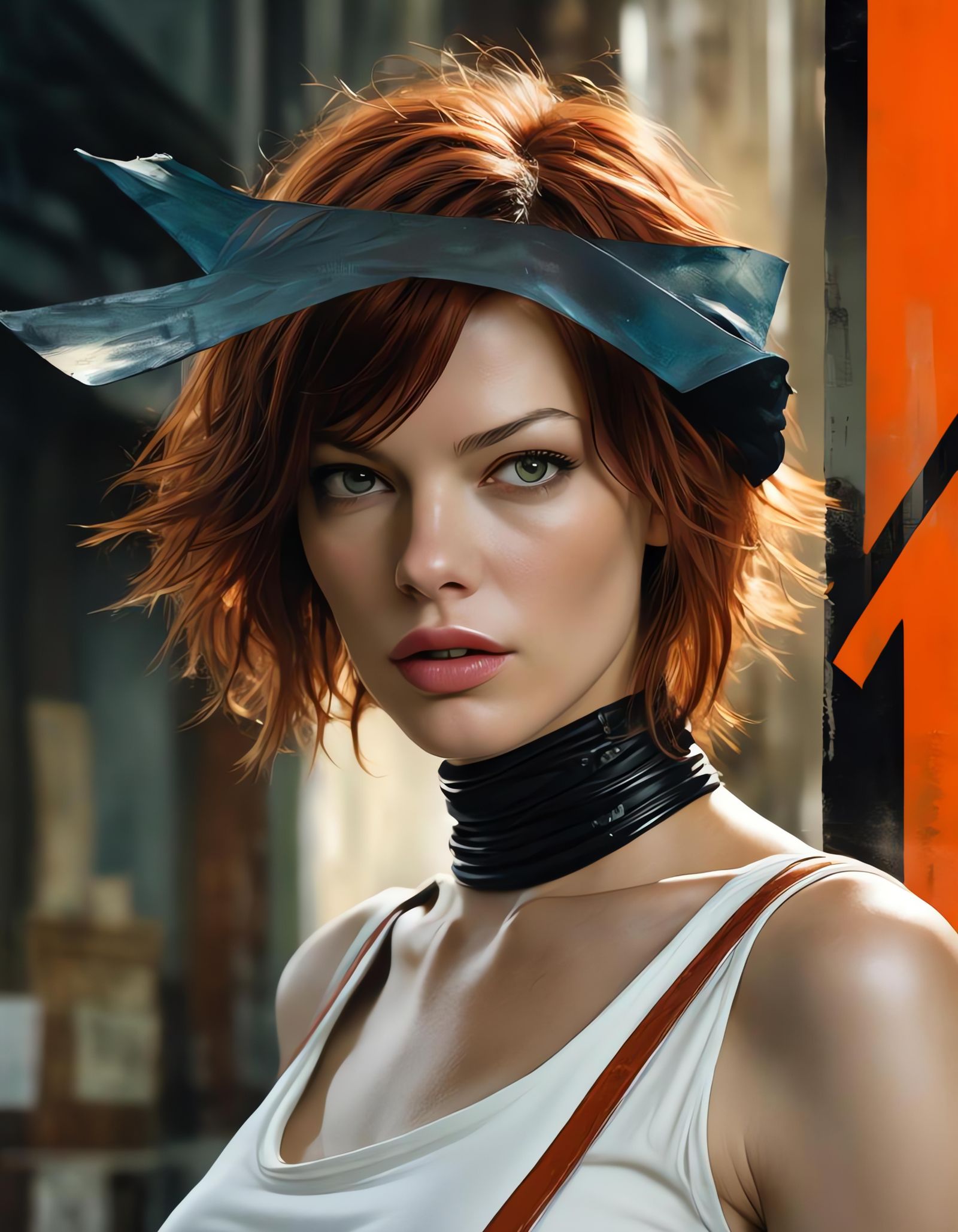 Ethereal Action Heroine Portrait in Photorealistic Style