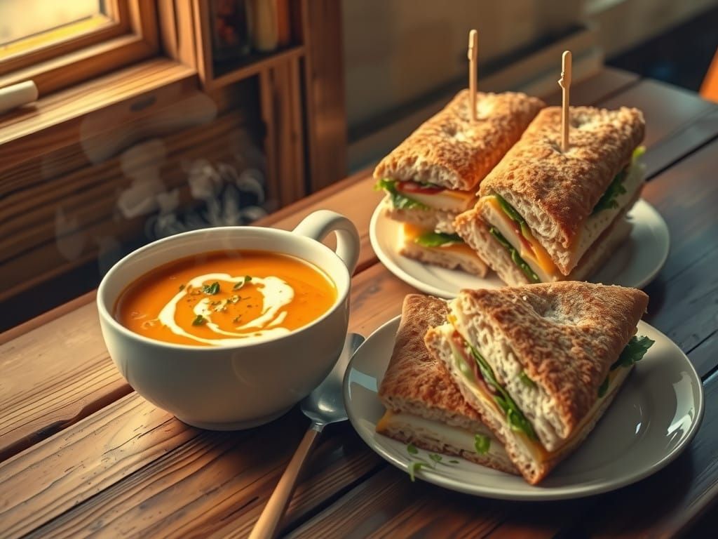 Warmth of a Cozy Café Still Life