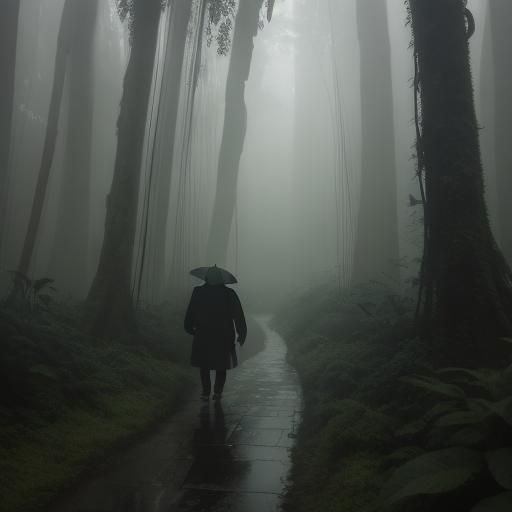 Amazon Rainforest: Atmospheric Concept Art in Golden Light