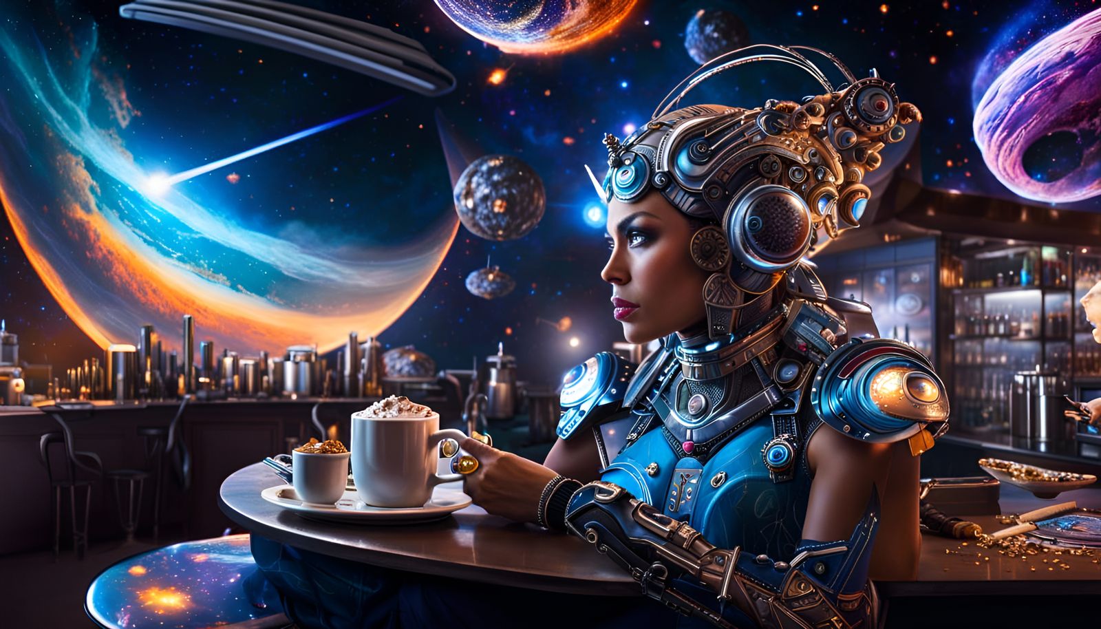 Cyborg Barista Serves Coffee in Space Station