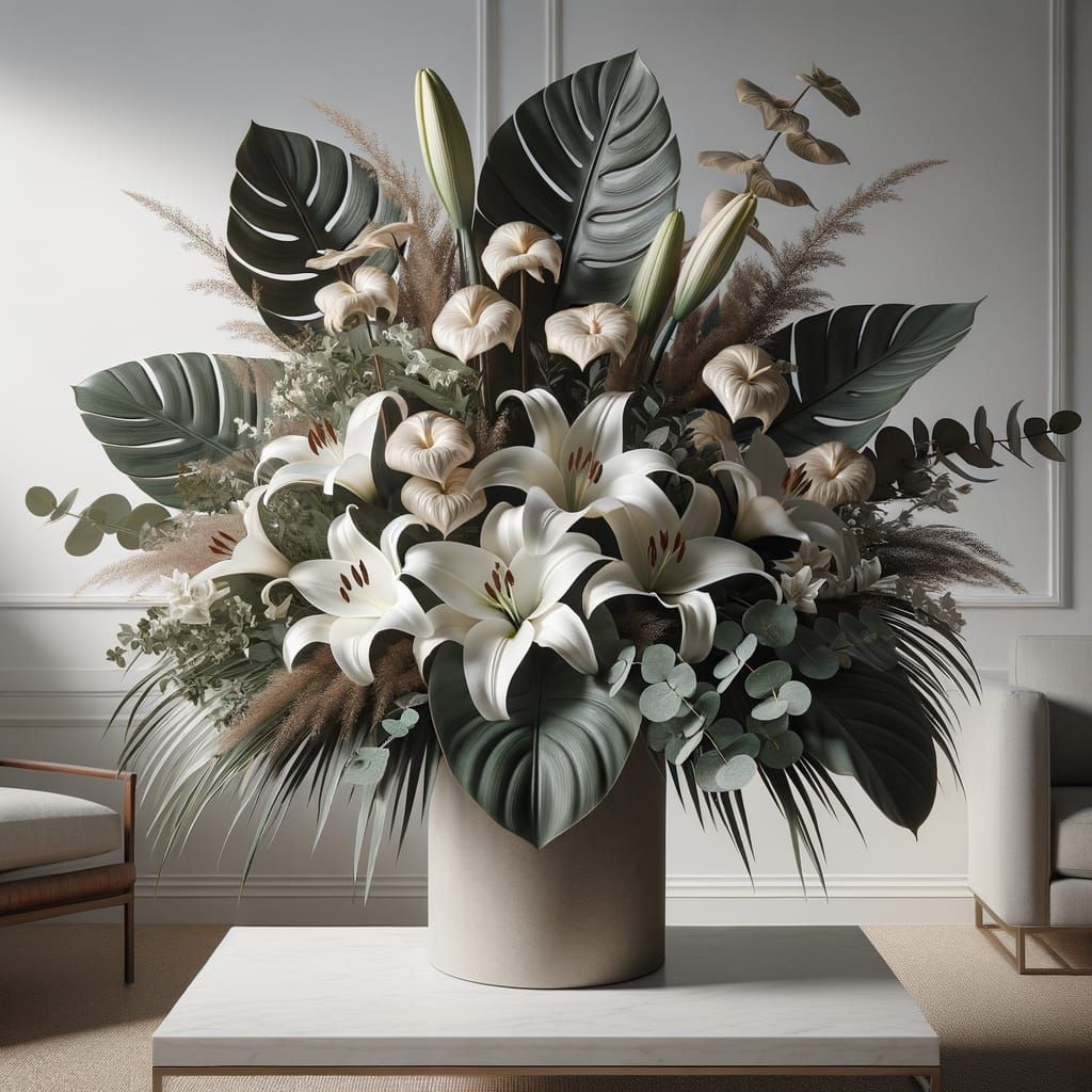 Elegant Modern Bouquet for Home Interior Decor