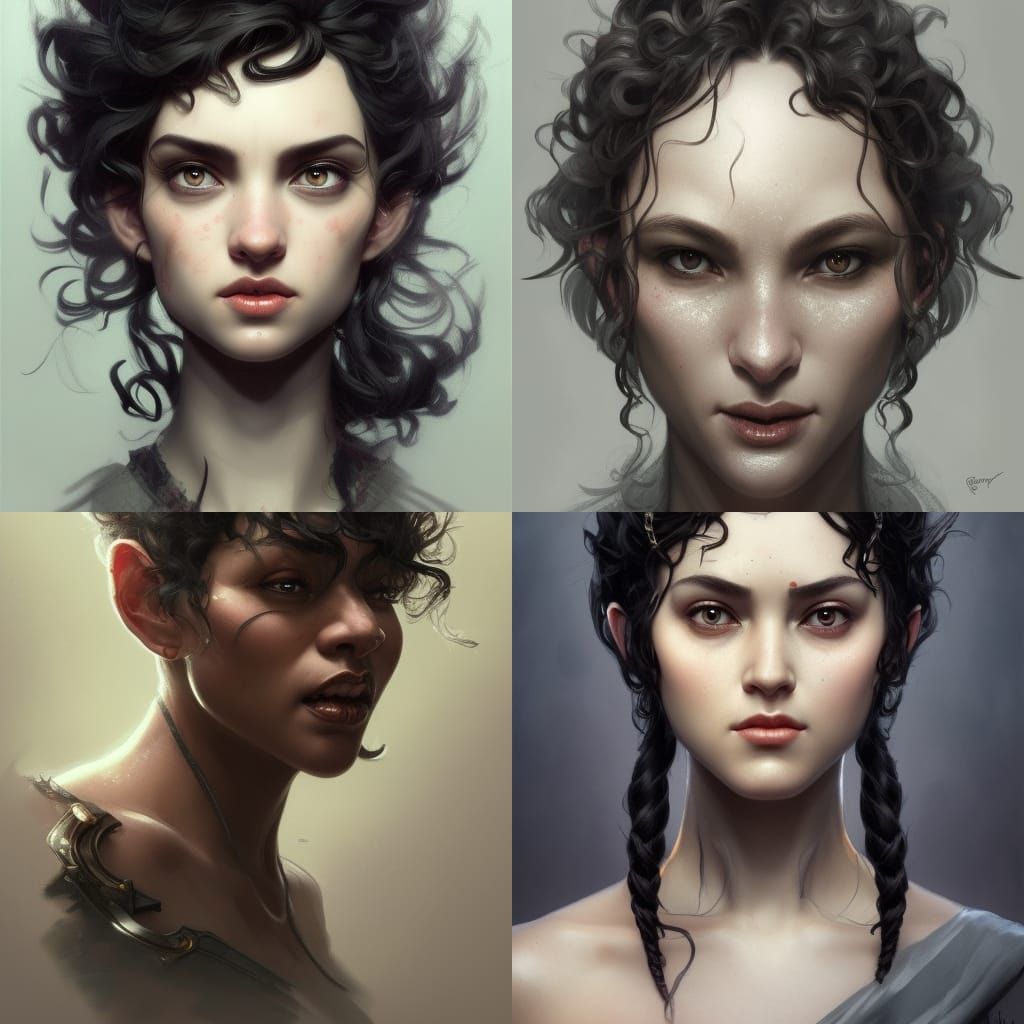 Dwarf Smith Fantasy Portrait in Detailed Style