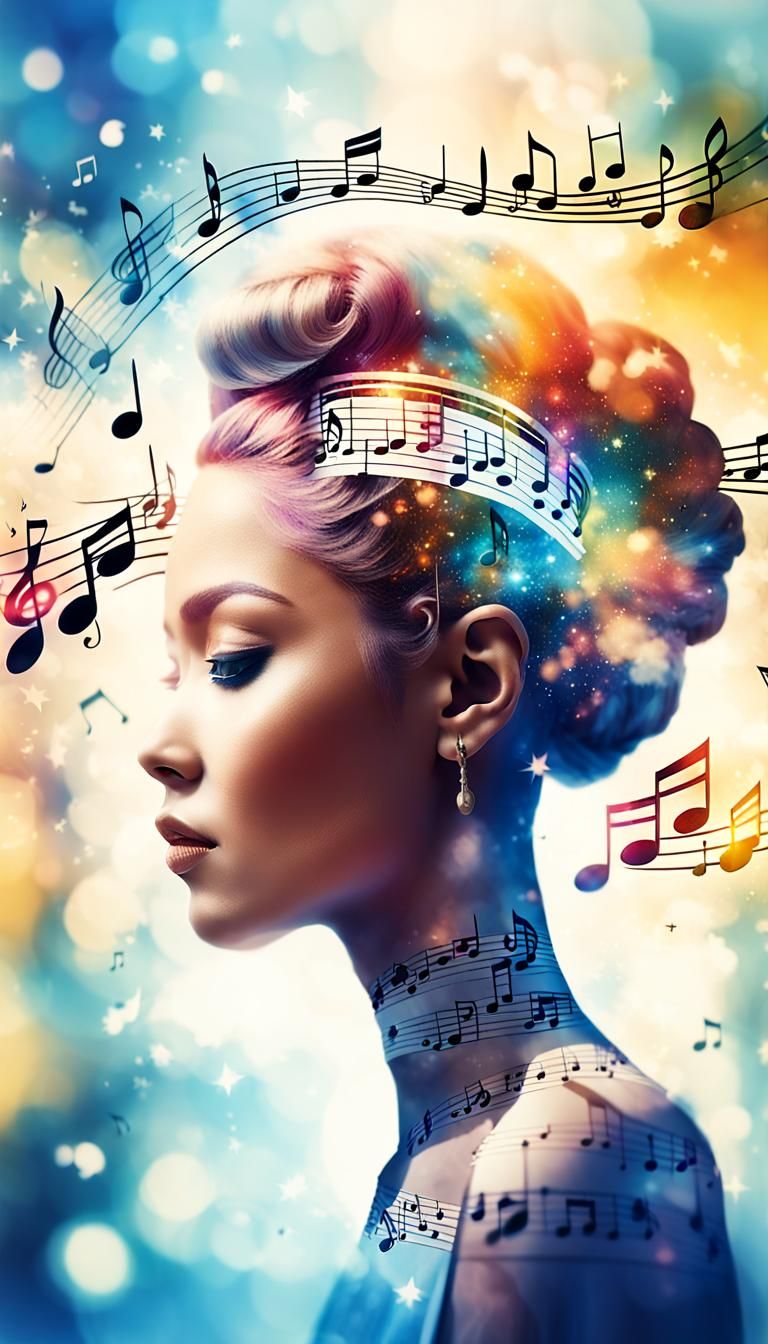 Eye-catching colorful double Exposure photograph that perfec...
