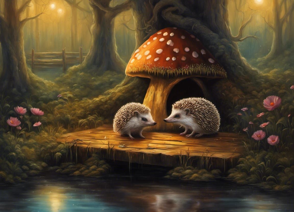 Magical Forest: Hedgehog and Mushroom Home