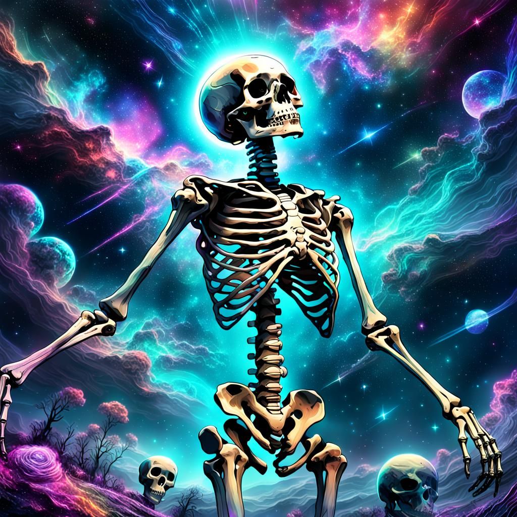 Cosmic Skeleton with Holographic Effects