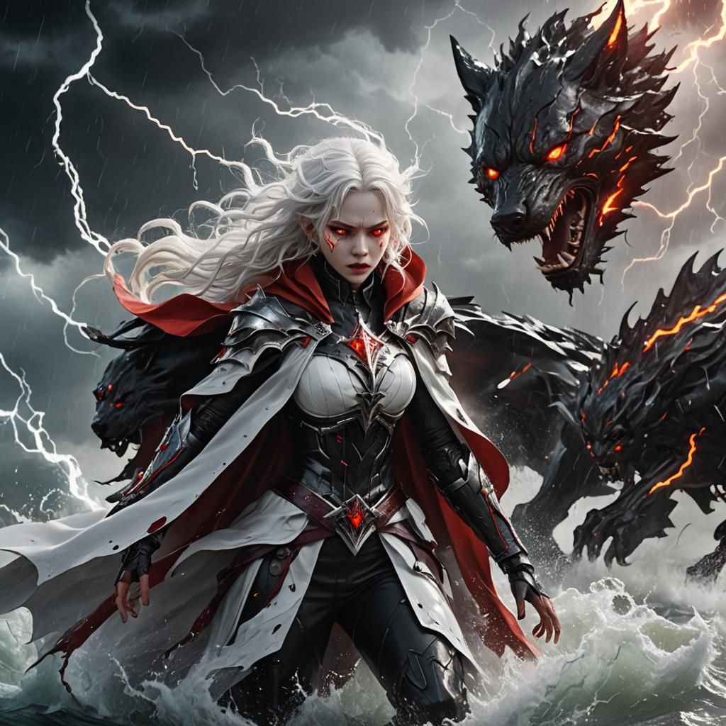 Reya Stormborn taps into her wolf aspect. As a tribrid of dragonborn, vampire, and werewolf, Reya has always found it ch...