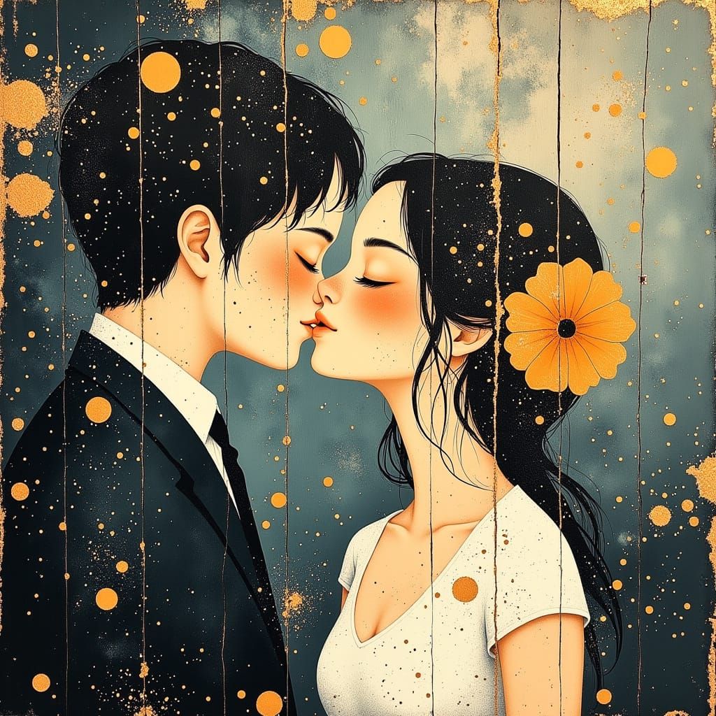 Romantic Portrait in Oil Painting Style