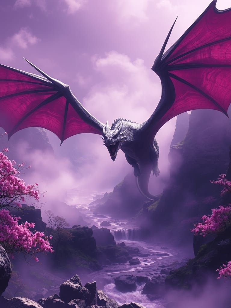 Forgotten Realms Amethyst Dragon in Epic Descent