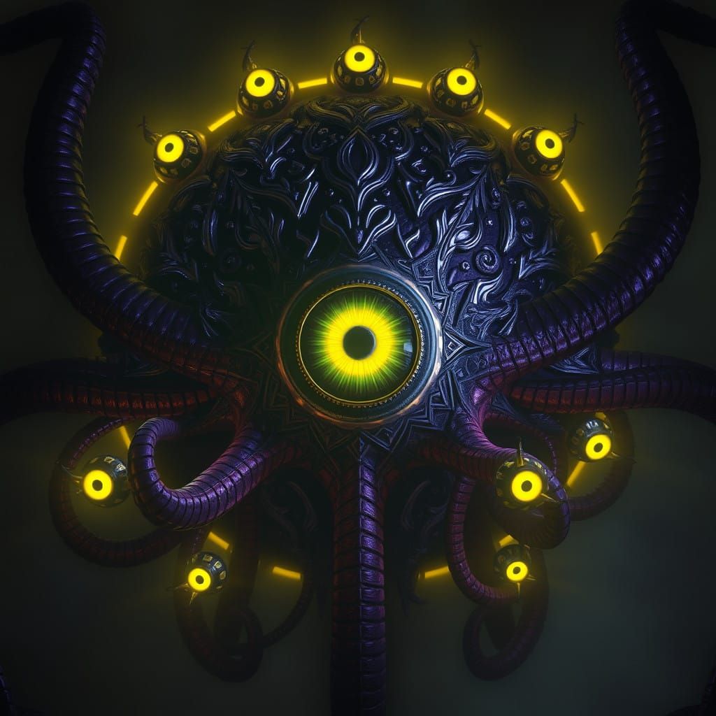 Mysterious, Glowing Creature in Ethereal Light