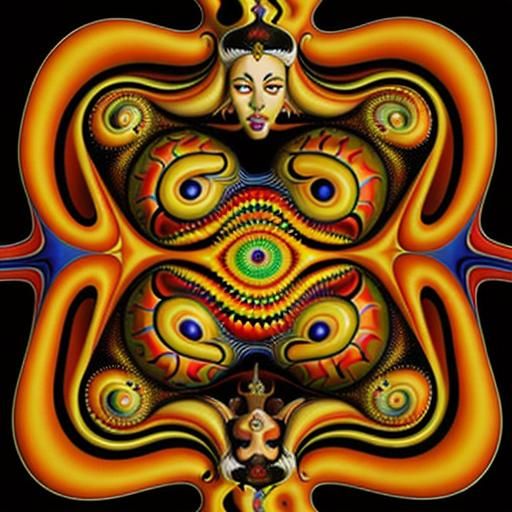 Surreal Pop Art With Fractal Optical Illusions