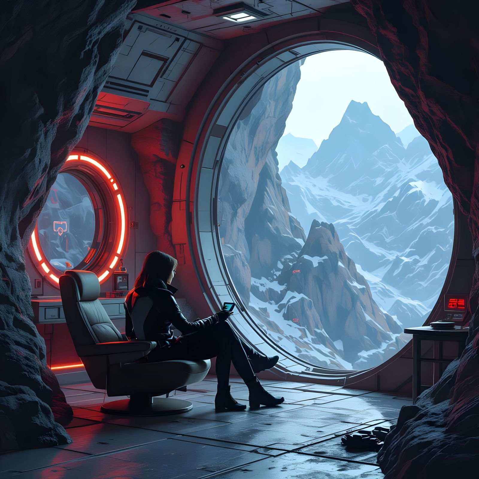 Secret Mountain Hideout for Super Spy Organization