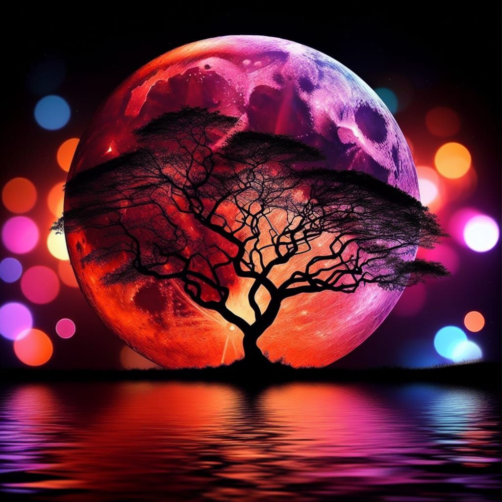 MY RED MOON INSPIRED BY Xamosila @Xamosila 2