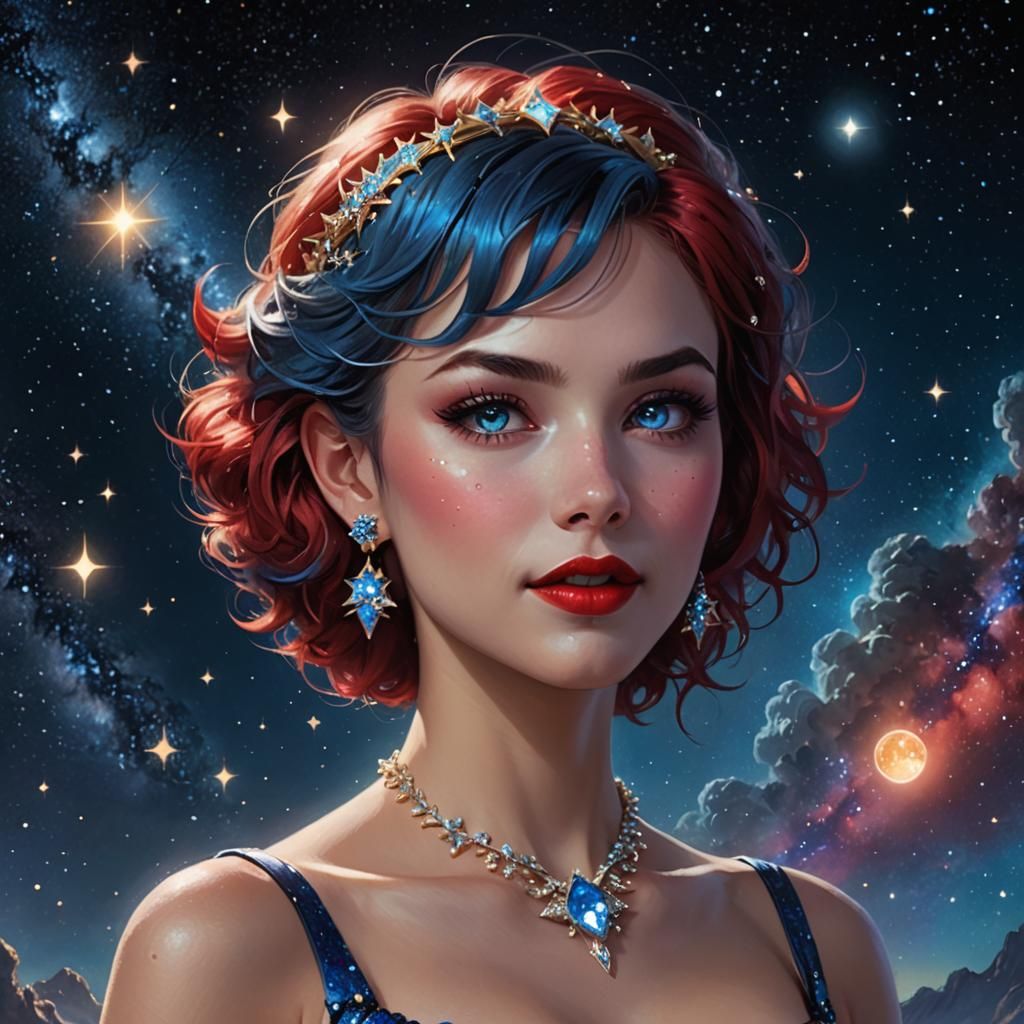 Fantasy Art: Lucy in Diamond Sky